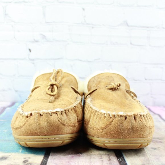 LL Bean Wicked Good Moccasins Slippers Sz 12 Wide - Picture 4 of 9